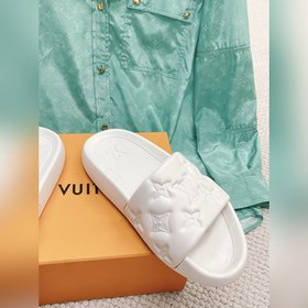 Пара LV 2023 летняя новинка Monogram рельефные тапочки Оригинальн