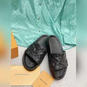 Пара LV 2023 летняя новинка Monogram рельефные тапочки Оригинальн