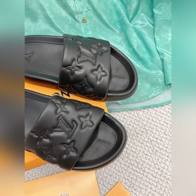 Пара LV 2023 летняя новинка Monogram рельефные тапочки Оригинальн