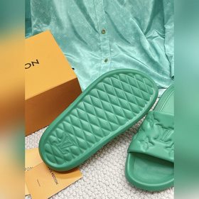 Пара LV 2023 летняя новинка Monogram рельефные тапочки Оригинальн