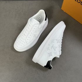 Классические мужские кроссовки LV, изготовлены из импортной кожи 
