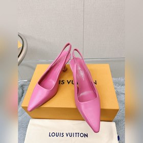 Топовая версия LV2023, новые туфли на каблуке с открытым носком д