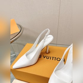 Топовая версия LV2023, новые туфли на каблуке с открытым носком д