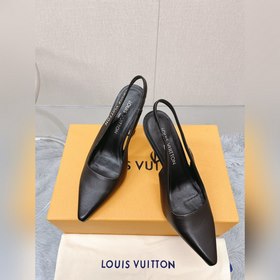Топовая версия LV2023, новые туфли на каблуке с открытым носком д