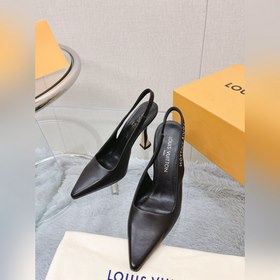 Топовая версия LV2023, новые туфли на каблуке с открытым носком д