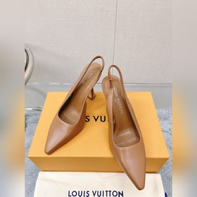 Топовая версия LV2023, новые туфли на каблуке с открытым носком д