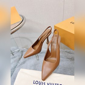 Топовая версия LV2023, новые туфли на каблуке с открытым носком д