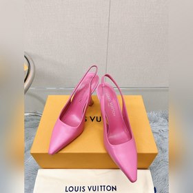 Топовая версия LV2023, новые туфли на каблуке с открытым носком д