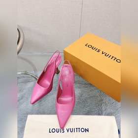 Топовая версия LV2023, новые туфли на каблуке с открытым носком д