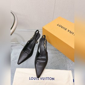 Лучшая версия LV 2023, новые туфли на высоком каблуке с цепочкой 