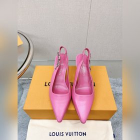 Лучшая версия LV 2023, новые туфли на высоком каблуке с цепочкой