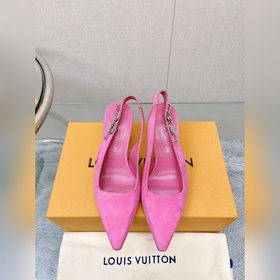 Лучшая версия LV2023, новые туфли на высоком каблуке с цепочкой д