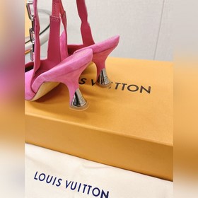 Лучшая версия LV2023, новые туфли на высоком каблуке с цепочкой д
