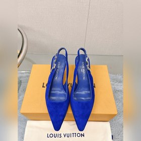 Лучшая версия LV2023, новые туфли на высоком каблуке с цепочкой д