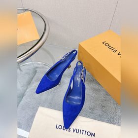 Лучшая версия LV2023, новые туфли на высоком каблуке с цепочкой д
