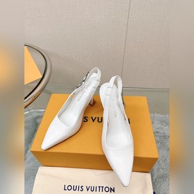 Лучшая версия LV2023, новые туфли на высоком каблуке с цепочкой д