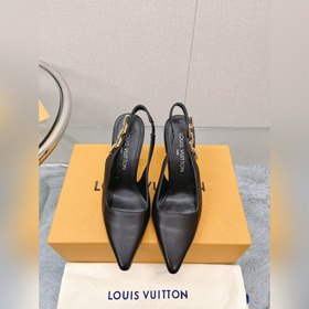 Лучшая версия LV2023, новые туфли на высоком каблуке с цепочкой д