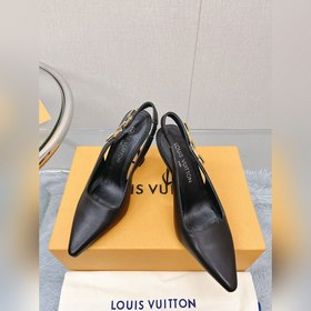 Лучшая версия LV2023, новые туфли на высоком каблуке с цепочкой д
