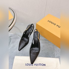 Лучшая версия LV2023, новые туфли на высоком каблуке с цепочкой д