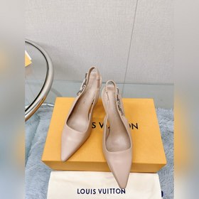 Лучшая версия LV2023, новые туфли на высоком каблуке с цепочкой д