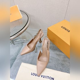 Лучшая версия LV2023, новые туфли на высоком каблуке с цепочкой д