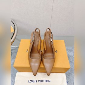 Лучшая версия LV2023, новые туфли на высоком каблуке с цепочкой д