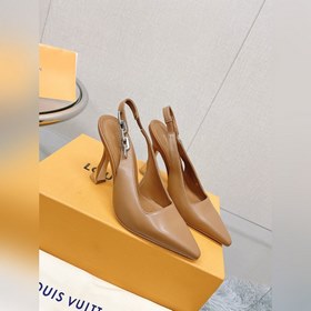 Лучшая версия LV2023, новые туфли на высоком каблуке с цепочкой д