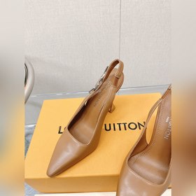 Лучшая версия LV2023, новые туфли на высоком каблуке с цепочкой д