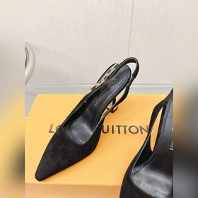 Лучшая версия LV2023, новые туфли на высоком каблуке с цепочкой д