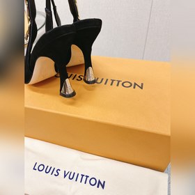 Лучшая версия LV2023, новые туфли на высоком каблуке с цепочкой д