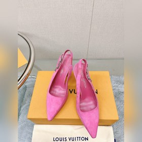 Лучшая версия LV2023, новые туфли на высоком каблуке с цепочкой д