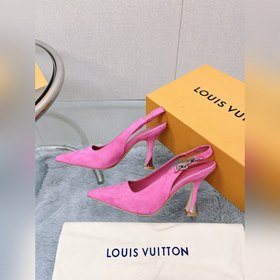 Лучшая версия LV2023, новые туфли на высоком каблуке с цепочкой д