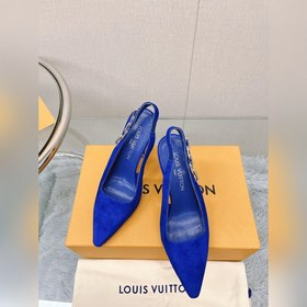 Лучшая версия LV2023, новые туфли на высоком каблуке с цепочкой д