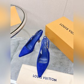 Лучшая версия LV2023, новые туфли на высоком каблуке с цепочкой д