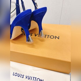 Лучшая версия LV2023, новые туфли на высоком каблуке с цепочкой д