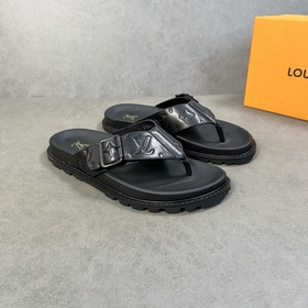 LV Top Proxy Purchase L Donkey Home Mens Spring and Summer Slippe