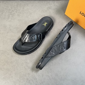 LV Top Proxy Purchase L Donkey Home Mens Spring and Summer Slippe