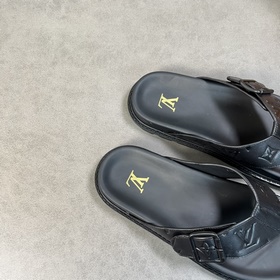 LV Top Proxy Purchase L Donkey Home Mens Spring and Summer Slippe