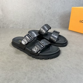 LV Top Proxy Purchase L Donkey Home Mens Spring and Summer Slippe