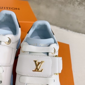Louis*Vuitto 2023, новая модель белых туфель на толстой подошве, 