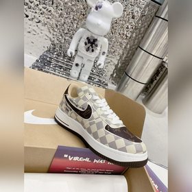 Модель для пар! Louis Vuitton x Nike Air Force 1 Louis Vuitton Lv