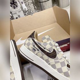 Модель для пар! Louis Vuitton x Nike Air Force 1 Louis Vuitton Lv