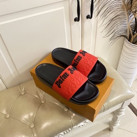 Новейшие мужские тапочки Louis Vuitton LV в ярких цветах, пользую