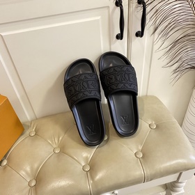 Новейшие мужские тапочки Louis Vuitton LV в ярких цветах, пользую