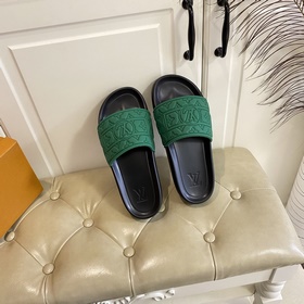 Новейшие мужские тапочки Louis Vuitton LV в ярких цветах, пользую