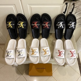 Новейшие мужские тапочки Louis Vuitton LV с 3D-печатным верхом, в