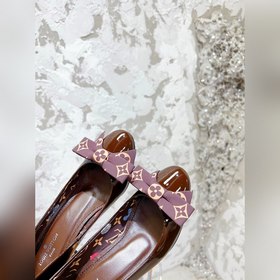Lv 22 осенне-зимняя новинка： туфли с круглым носком и бантиком, л