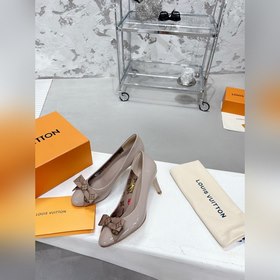 Lv 22 осенне-зимняя новинка： туфли с круглым носком и бантиком, л