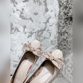 Lv 22 осенне-зимняя новинка： туфли с круглым носком и бантиком, л