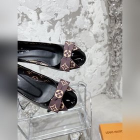 Lv 22 осенне-зимняя новинка： туфли с круглым носком и бантиком, л